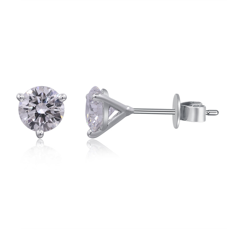 2.06 Ctw White Gold Lab-Grown Diamond Earrings 14k