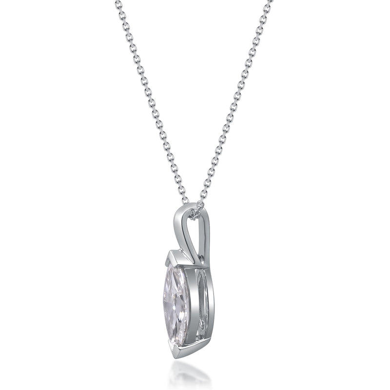 1.67 Ctw White Gold Lab-Grown Diamond Pendant 14k