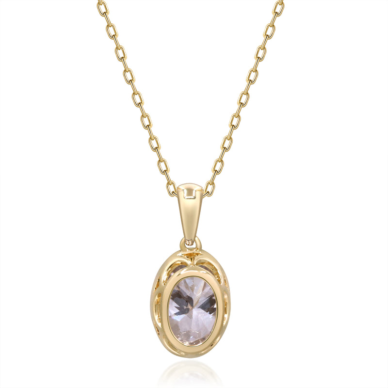 1.02 Ctw Yellow Gold Lab-Grown Diamond Pendant 14k