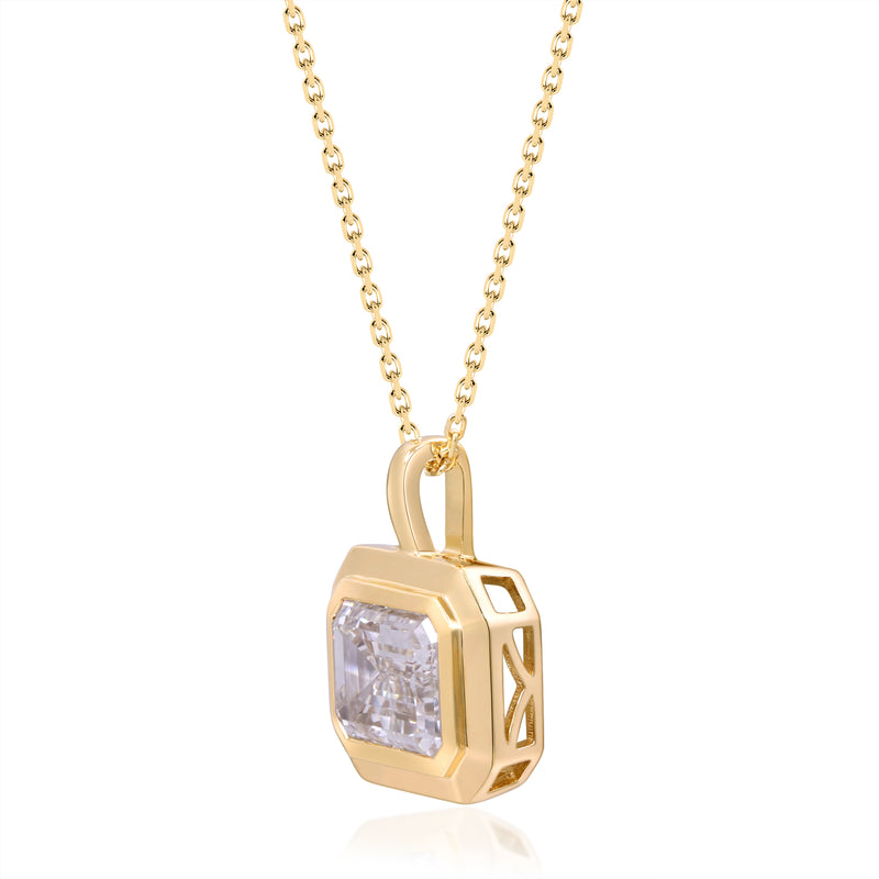 3.1 Ctw Yellow Gold Lab-Grown Diamond Pendant 14k