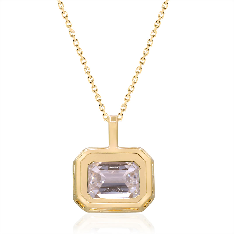 3.1 Ctw Yellow Gold Lab-Grown Diamond Pendant 14k