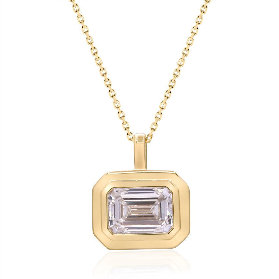 3.1 Ctw Yellow Gold Lab-Grown Diamond Pendant 14k
