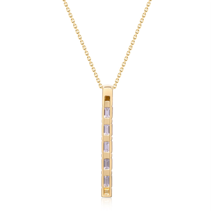 1.2 Ctw Yellow Gold Lab-Grown Diamond Pendant 14k