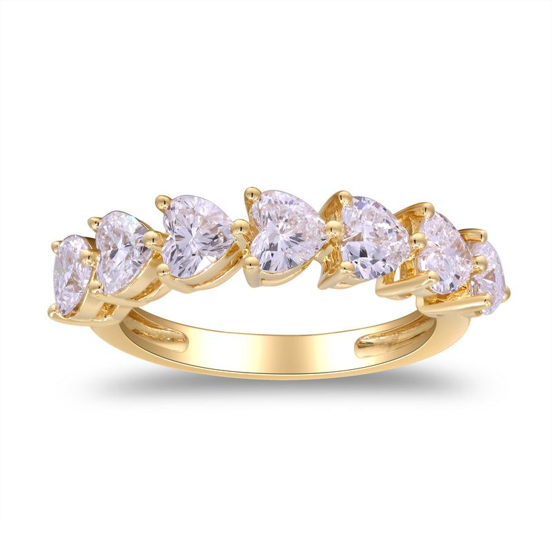 2.15 Ctw Yellow Gold Lab-Grown Diamond Ring 14k Rings