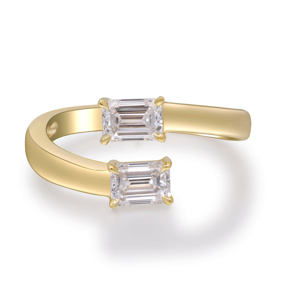 1.11 Ctw Yellow Gold Lab-Grown Diamond Ring 14k Rings