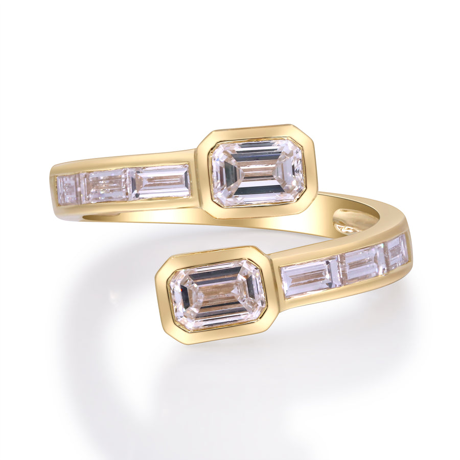 1.69 Ctw Yellow Gold Lab-Grown Diamond Ring 14k Rings