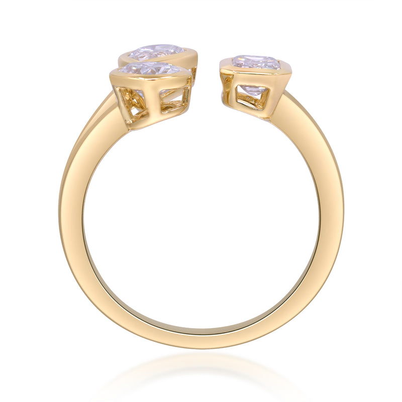 1.52 Ctw Yellow Gold Lab-Grown Diamond Ring 14k Rings