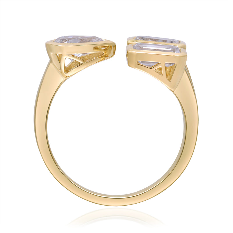 1.95 Ctw Yellow Gold Lab-Grown Diamond Ring 14k Rings