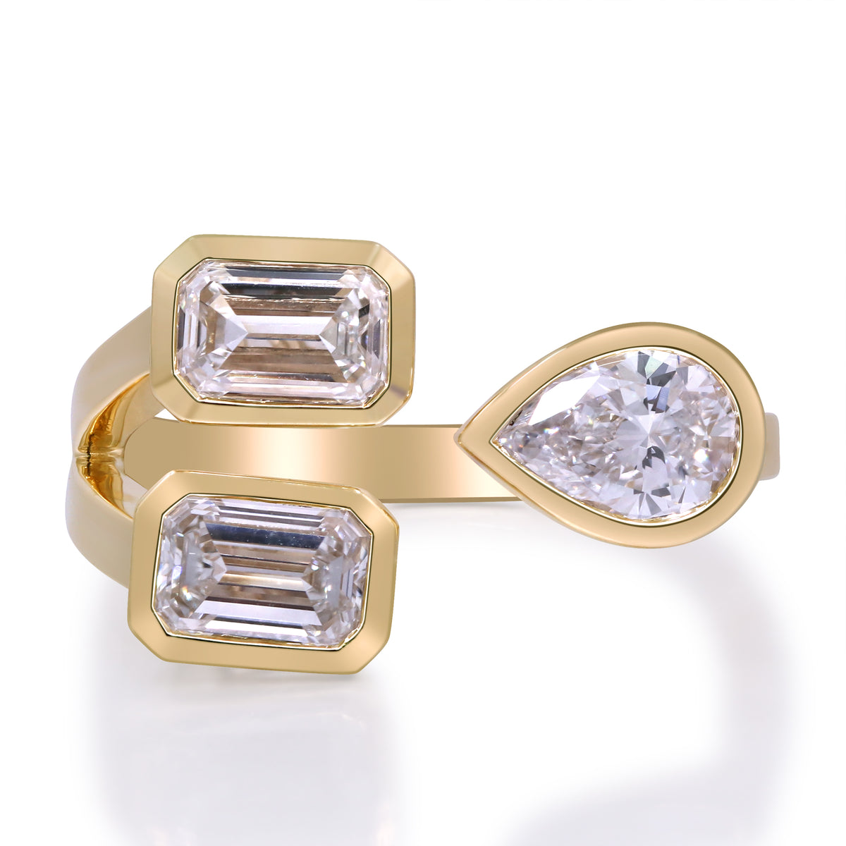 1.95 Ctw Yellow Gold Lab-Grown Diamond Ring 14k Rings