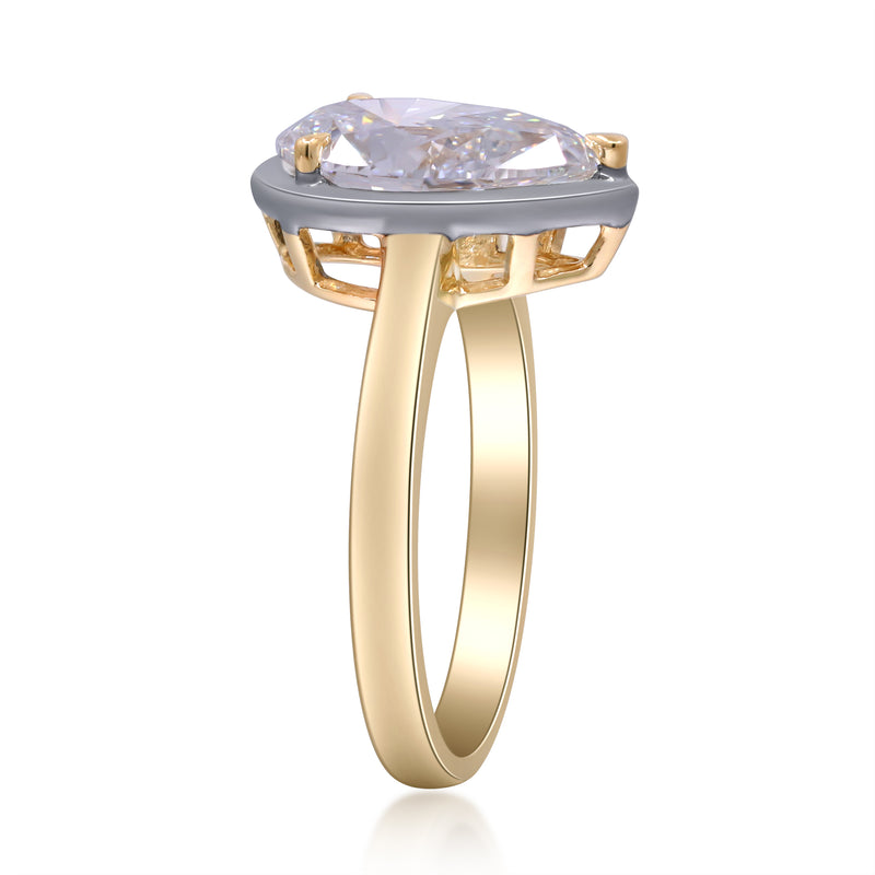 3.01 Ctw Yellow Gold Lab-Grown Diamond Engagement Ring 14k Bijoux