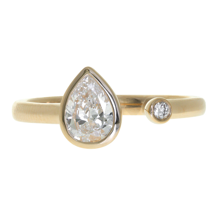 0.67 Ctw Yellow Gold Lab-Grown Diamond Ring 14k Rings