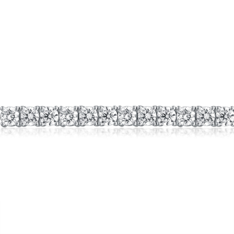 8.76 Ctw White Gold Lab-Grown Diamond Bracelet 14k Bracelets