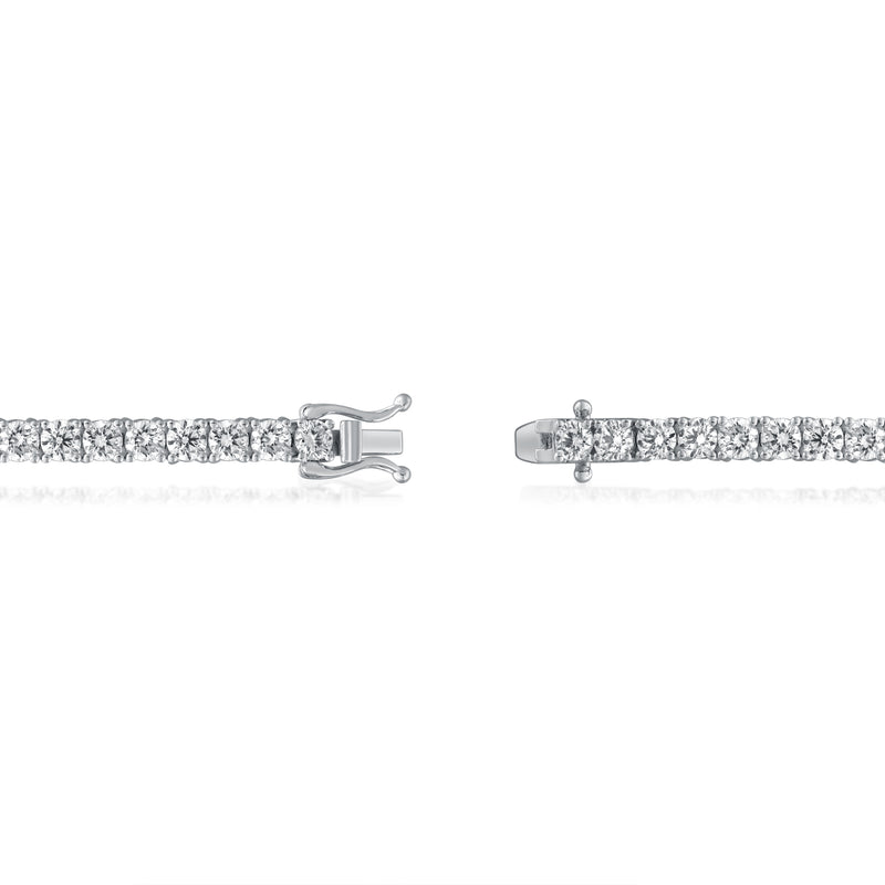 8.76 Ctw White Gold Lab-Grown Diamond Bracelet 14k Bracelets