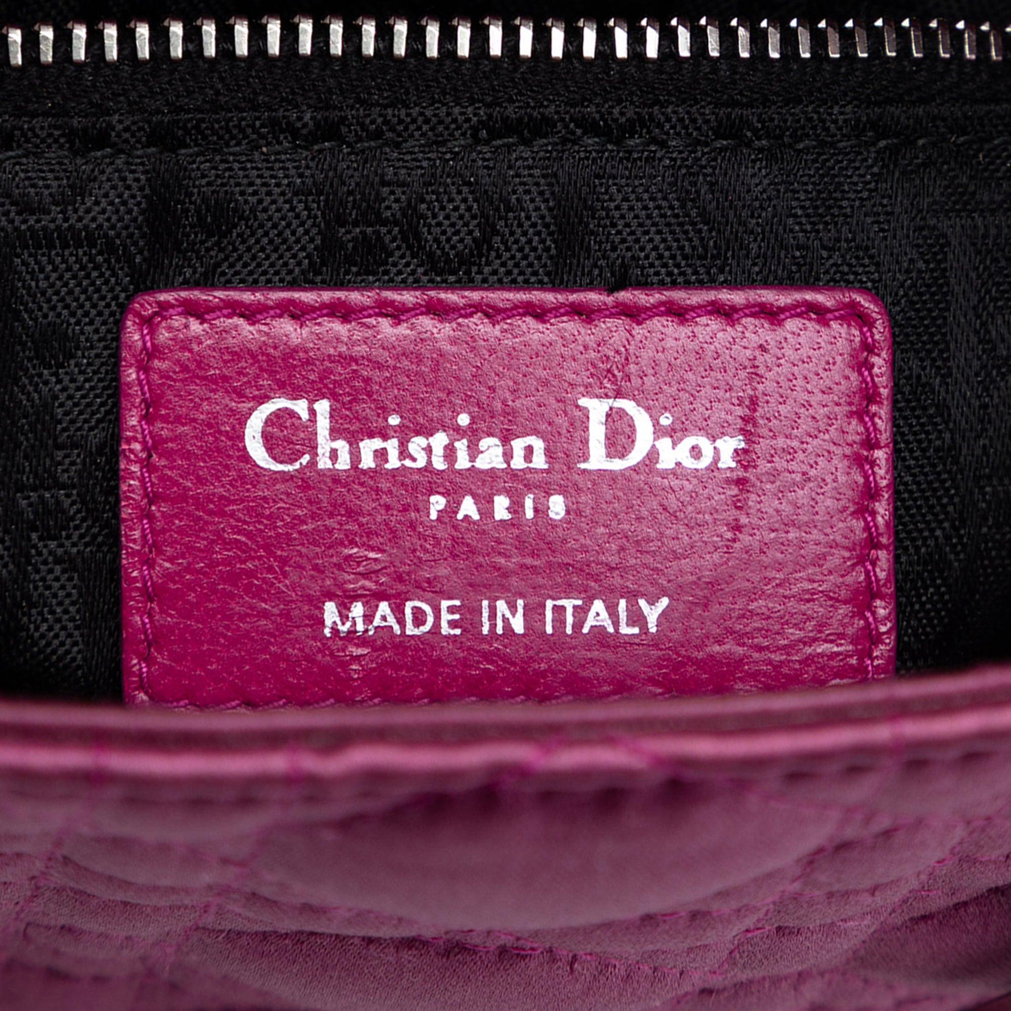 Mini Satin Cannage Lady Dior - Image 5