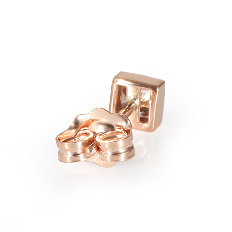 Fancy Pink Diamond Stud Earring 14k Rose Gold (0.16 Ct Pink-I1)