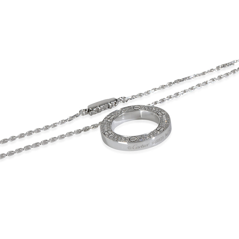 Cartier Love Necklace, Diamonds (white Gold) 18k