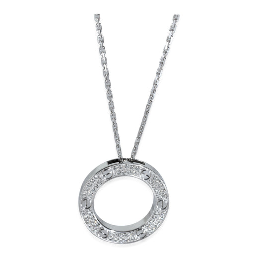 Cartier Love Necklace, Diamonds (white Gold) 18k
