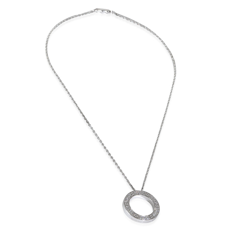 Cartier Love Necklace, Diamonds (white Gold) 18k