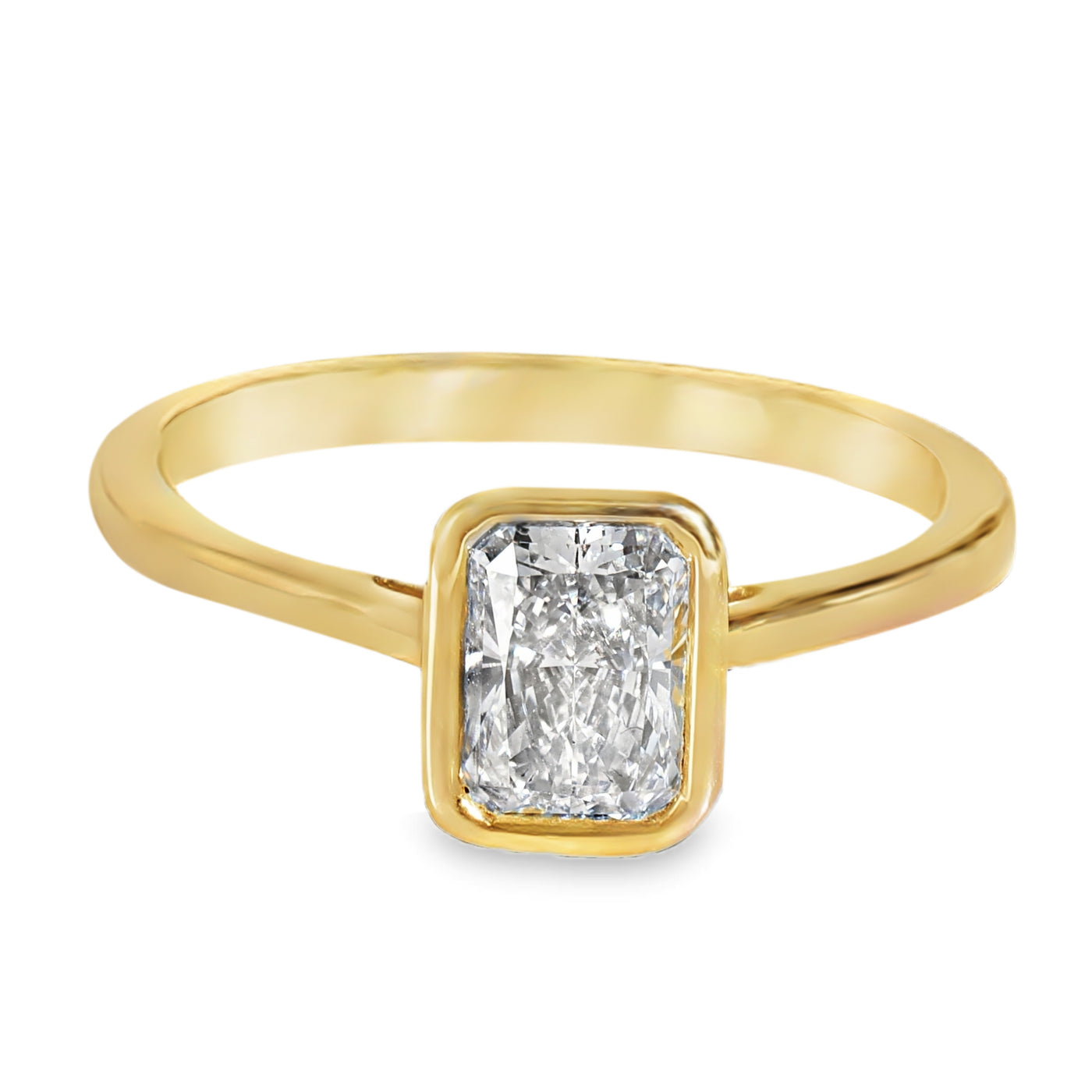 1 Ctw Yellow Gold Lab-Grown Diamond Ring 14k