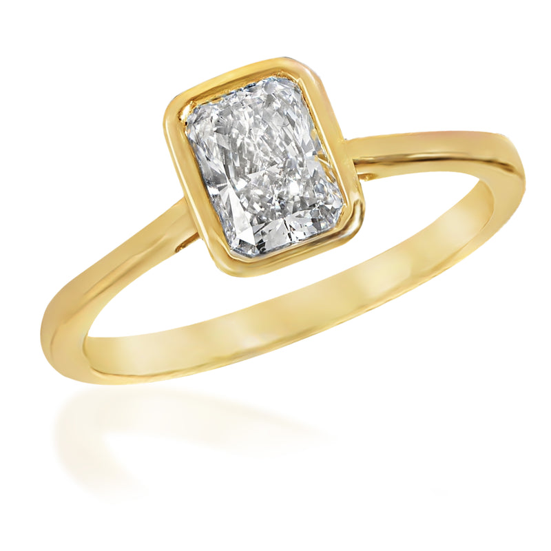 1 Ctw Yellow Gold Lab-Grown Diamond Ring 14k