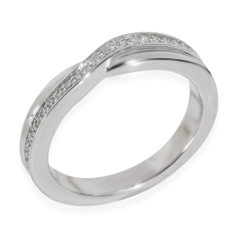 Harry Winston Platinum Diamond Tryst Single Row Pave Band 950