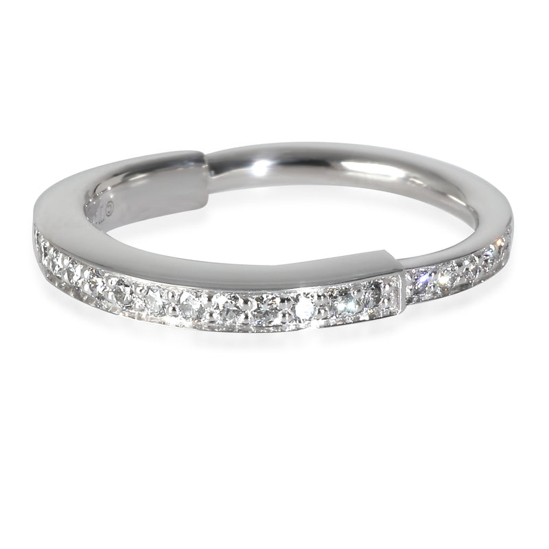Tiffany & Co. White Gold Diamond Lock Ring 18k
