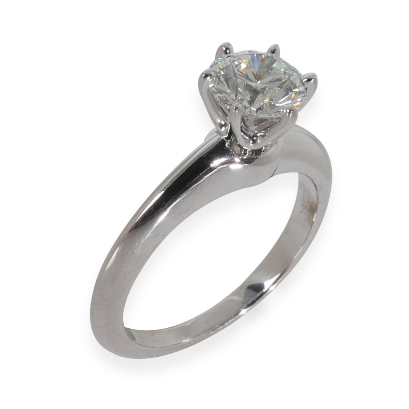 Tiffany & Co. 0.88 Ct Round Brilliant Diamond Engagement Ring 950