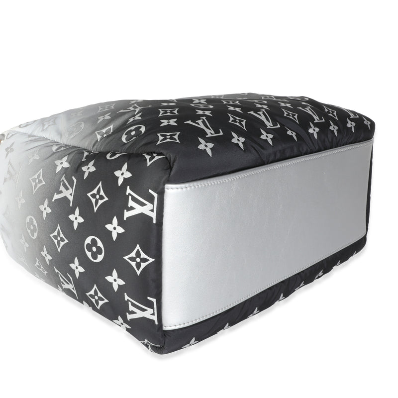 Louis Vuitton Frost Nylon Monogram Gradient Lv Snow Onthego Mm Gray; White Handbag