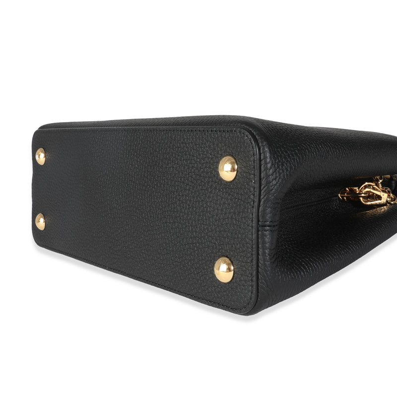 Louis Vuitton X Tm Black Taurillon Capucines Mm Leather Handbag