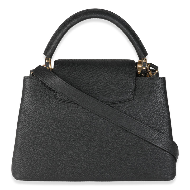Louis Vuitton X Tm Black Taurillon Capucines Mm Leather Handbag