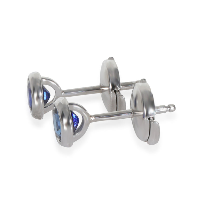 Tiffany & Co. Platinum Sapphire Elsa Peretti By The Yard Earrings 950