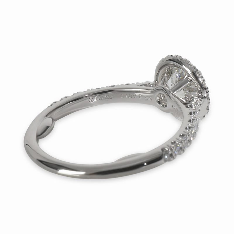 Cartier 0.9 Ct Round Brilliant Diamond Destinee Engagement Ring 950