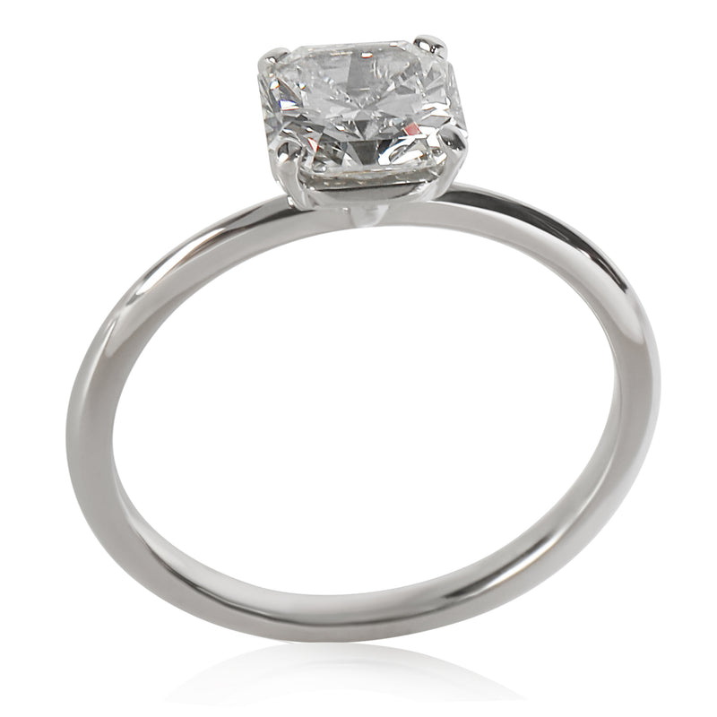 Tiffany & Co. 1.3 Ct Cut Cornered Square Diamond True Solitaire 950 Engagement Ring