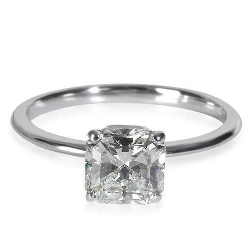 Tiffany & Co. 1.3 Ct Cut Cornered Square Diamond True Solitaire 950 Engagement Ring