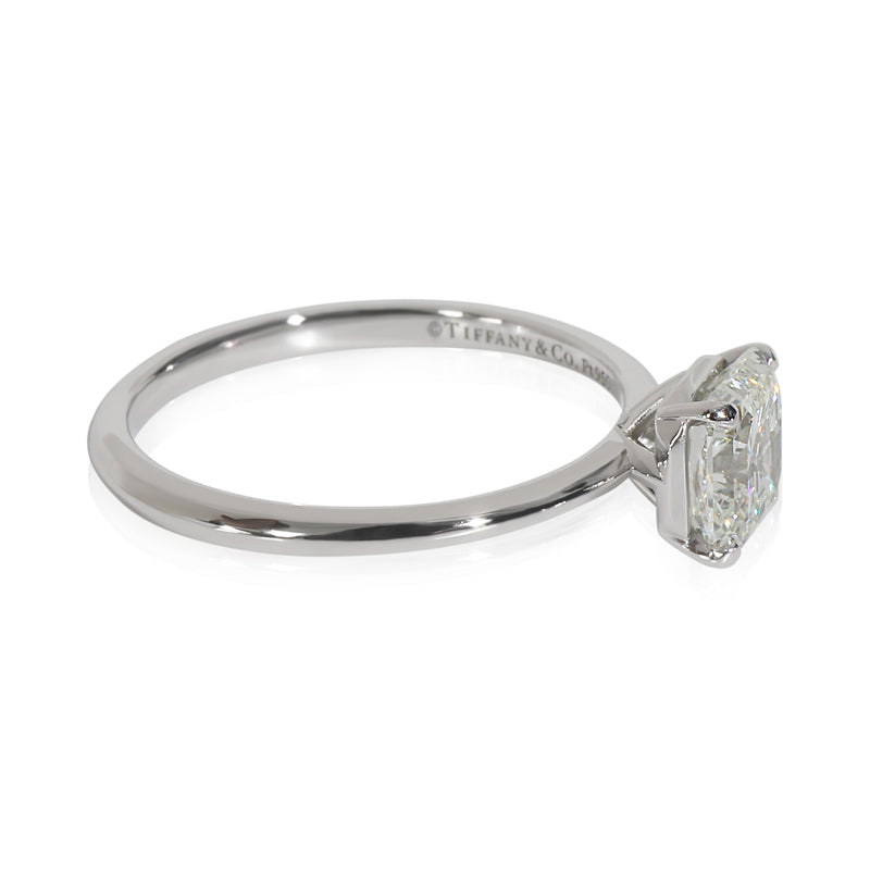 Tiffany & Co. 1.3 Ct Cut Cornered Square Diamond True Solitaire 950 Engagement Ring