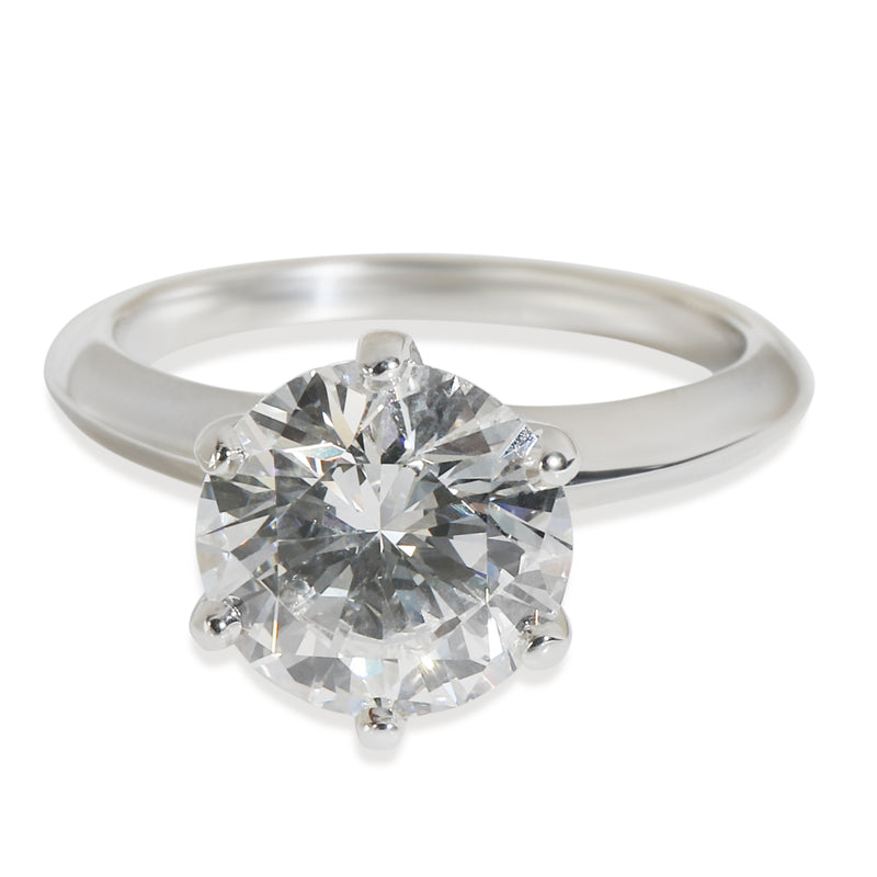 Tiffany & Co. 2.56 Ct Round Brilliant Diamond Engagement Ring 950