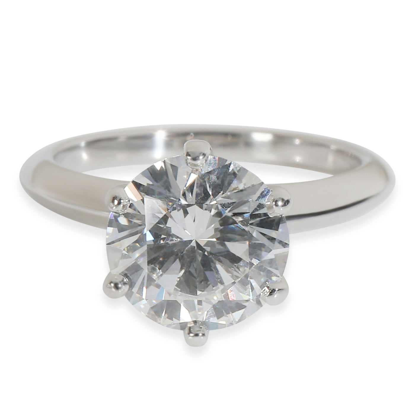 Tiffany & Co. 2.56 Ct Round Brilliant Diamond Engagement Ring 950