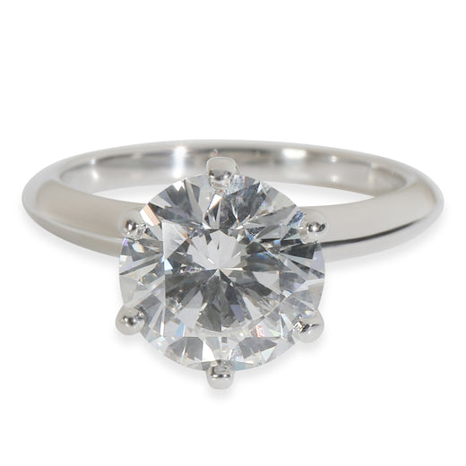 Tiffany & Co. 2.56 Ct Round Brilliant Diamond Engagement Ring 950