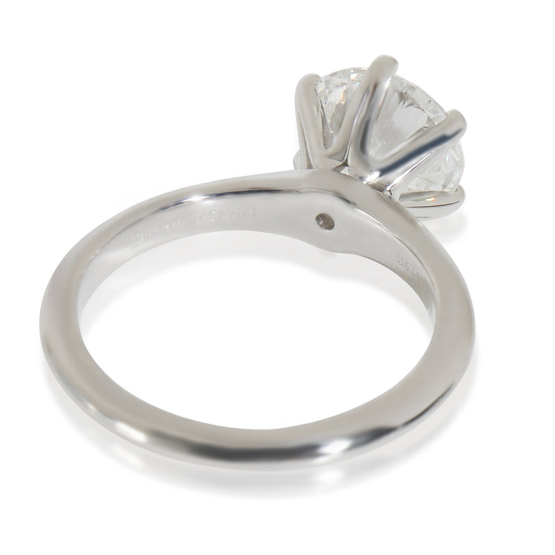 Tiffany & Co. 2.56 Ct Round Brilliant Diamond Engagement Ring 950