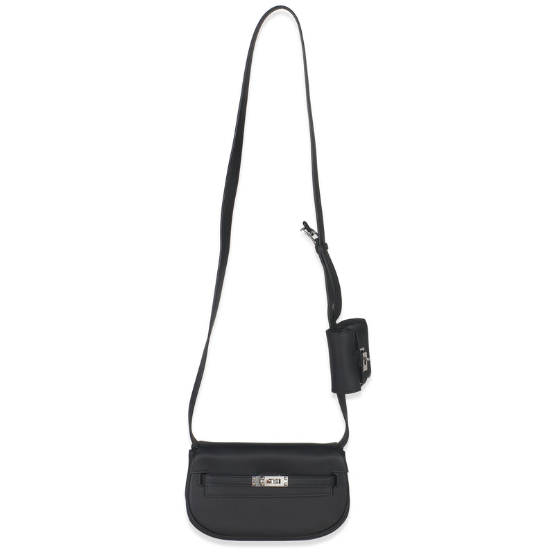 Hermès Black Swift Kelly Moove Phw Leather Handbag