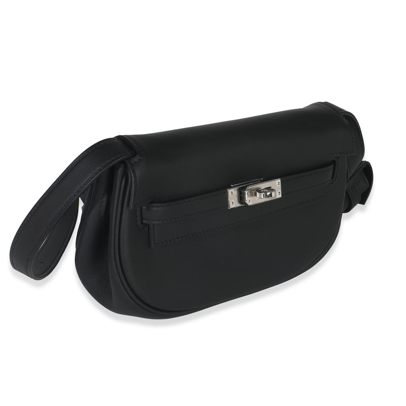 Hermès Black Swift Kelly Moove Phw Leather Handbag