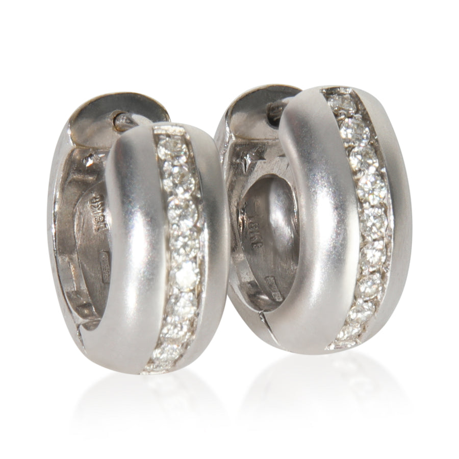 H. Stern White Gold Diamond Earrings 18k