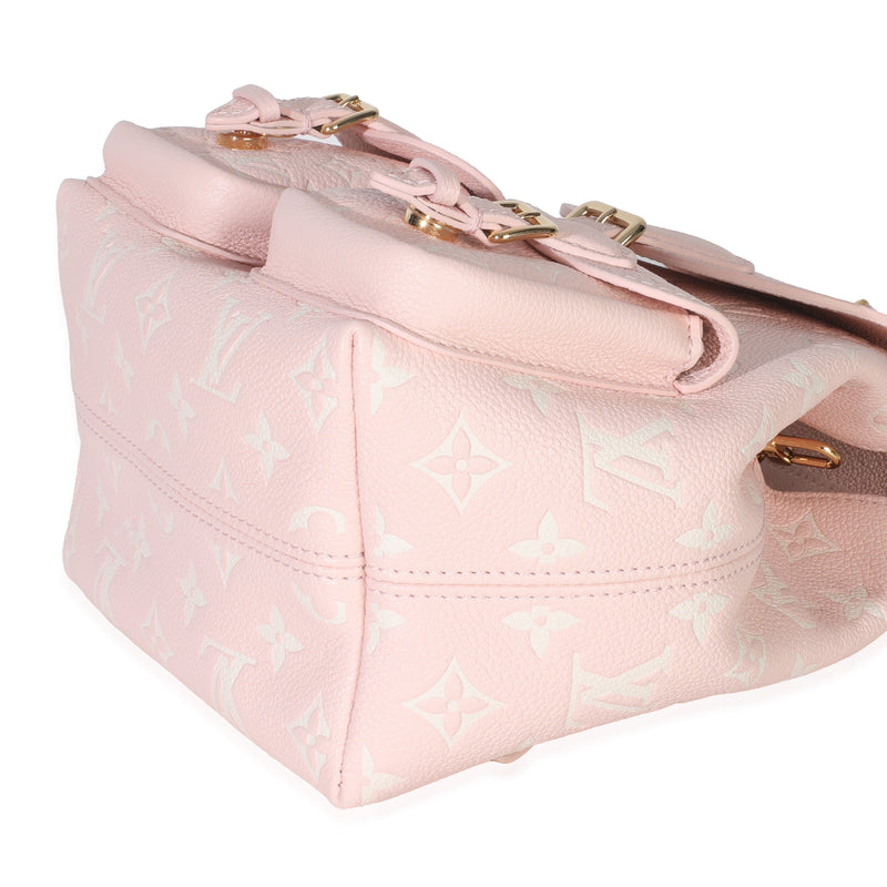 Louis Vuitton Pink Opale Monogram Empreinte Backup Backpack Leather Handbag