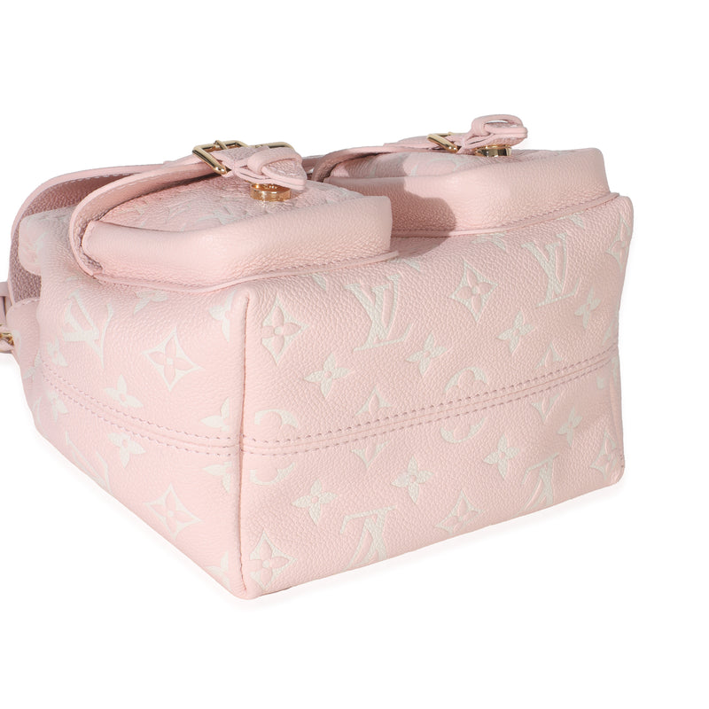 Louis Vuitton Pink Opale Monogram Empreinte Backup Backpack Leather Handbag