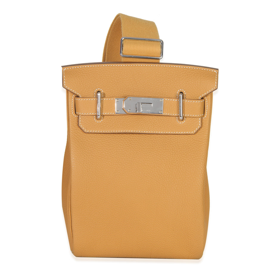 Hermès Naturel Sable Togo Hac A Dos Pm Phw Brown Leather Handbag