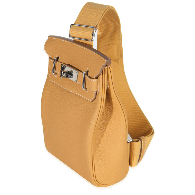 Hermès Naturel Sable Togo Hac A Dos Pm Phw Brown Leather Handbag