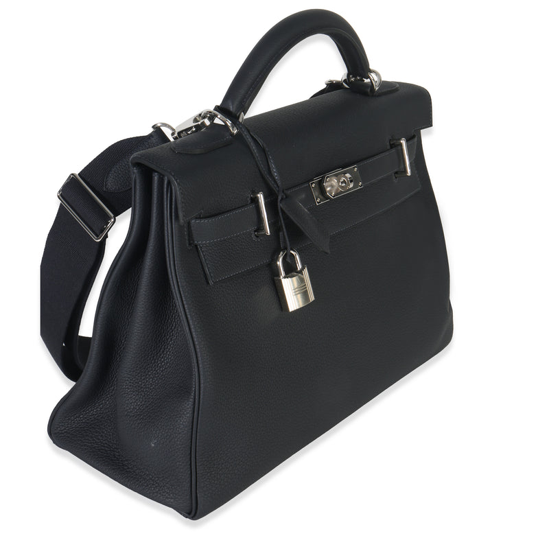 Hermès Plomb Togo Maxi Kelly Retourne 42 Phw Gray Leather Handbag