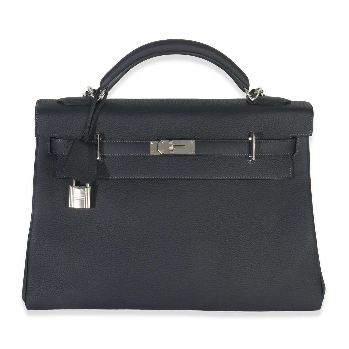 Hermès Plomb Togo Maxi Kelly Retourne 42 Phw Gray Leather Handbag