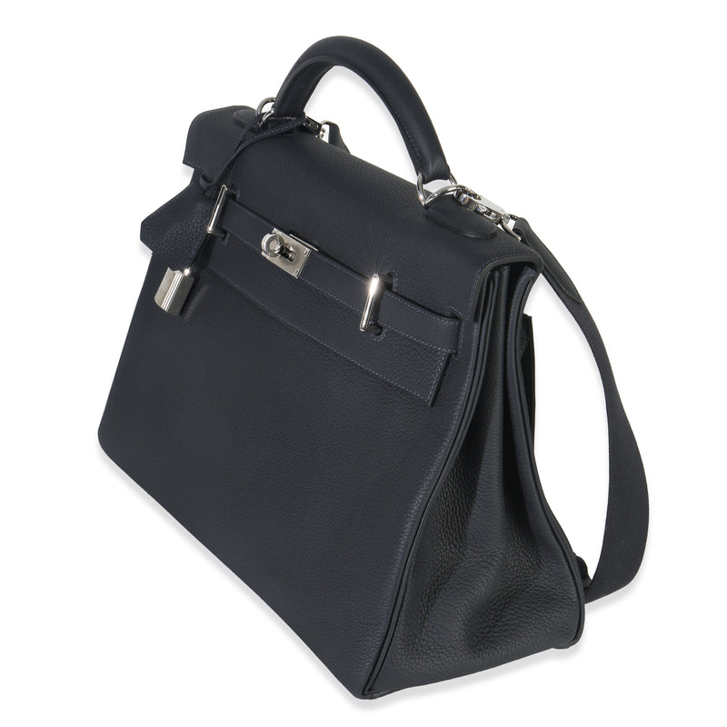 Hermès Plomb Togo Maxi Kelly Retourne 42 Phw Gray Leather Handbag