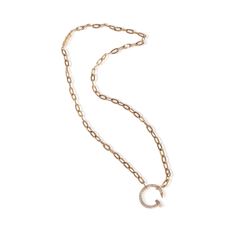 Cartier Rose Gold Diamond Juste Un Clou Necklace 18k